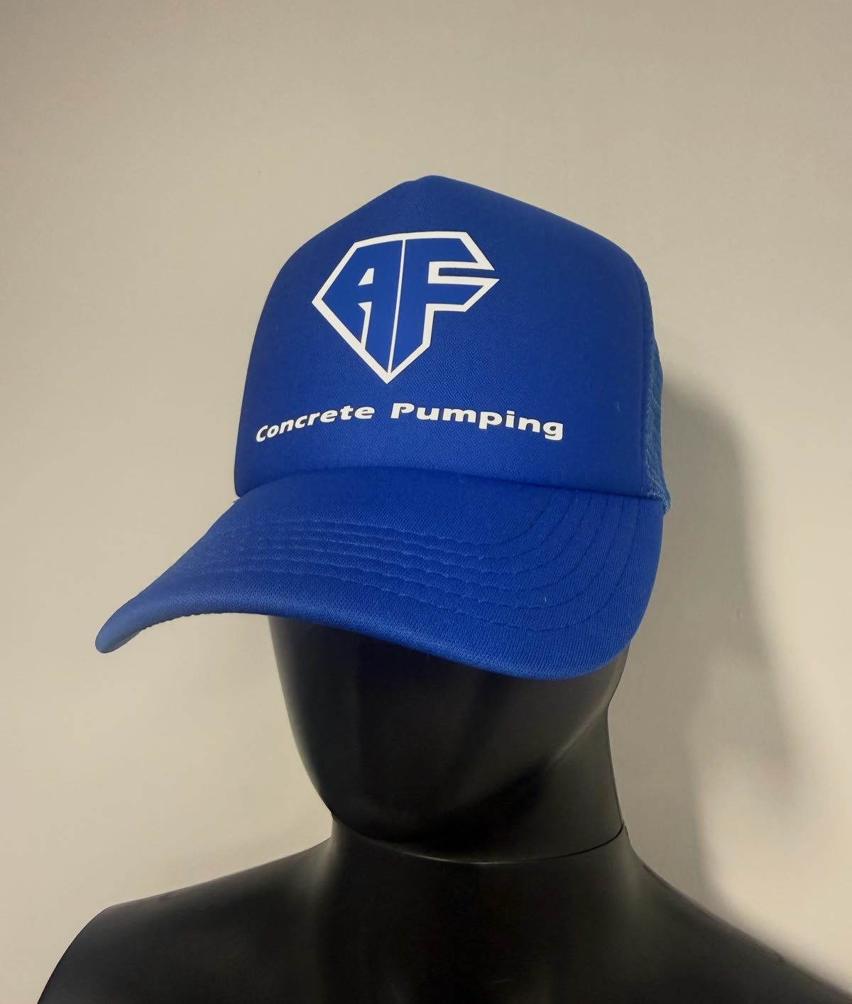 Custom hats printed for AF Concrete Pumping