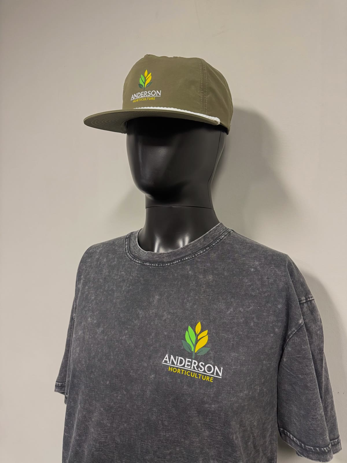 Custom shirt and hat combo for Anderson Horticulture